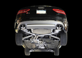 AWE Tuning Audi B8 S5 4.2L Touring Edition Exhaust System - Polished Silver Tips - 0