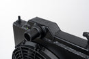 CSF 01-07 Mitsubishi Evo 7/8/9 Full-Slim Radiator w/12in Fan &amp; Shroud/-16AN - Black-2