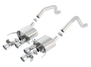 Borla 15 Chevy Corvette C7 ZO6 6.2L w/o AFM w/ NPP ATAK Quad RD RL AC Tips Center Rear Exit Exhaust-1