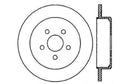 StopTech 03-09 Chrysler PTCruiser Tur / 03-05 Dodge Neon SRT-4 Rear Right Slotted & Drilled Rotor-4