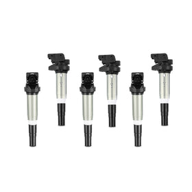 Mishimoto 2002+ BMW M54/N20/N52/N54/N55/N62/S54/S62 Six Cylinder Ignition Coil Set of 6 - 0