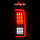 ANZO 2007-2013 Chevrolet Silverado1500/ 2500/ 3500 LED Tail Lights w/ Light Bar Black Housing Smoke-3