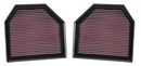 K&N Replacement Air Filter for 11-14 BMW M5/M6 4.4L V8 / 2015 M4/M3 3.0L I6  (2 per box)-3