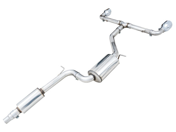 AWE Tuning 2022 VW GTI MK8 Touring Edition Exhaust - Chrome Silver Tips