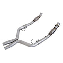 BBK 05-10 Mustang 4.6 GT High Flow X Pipe With Catalytic Converters - 2-3/4-1