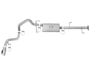 aFe Scorpion 2-1/2in Alum Steel Cat-Back Exhaust w/ Polished Tips 07-17 Toyota FJ Cruiser V6 4.0L-2