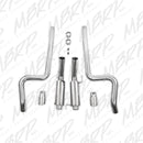 MBRP 05-09 Ford Shelby GT500 / GT Dual Split Rear Race Version, T409 4in Tips Exhaust System-4