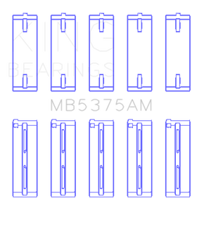 King Engine Bearings Toyota 2ZZGE Crankshaft Main Bearing Set