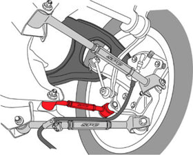 SPC Performance 08-10 Honda Accord/09-10 Acura TSX/TL Rear Adjustable Toe Arm - 0