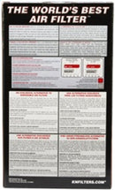 K&N Universal Chrome Round Tapered Air Filter 3in FlangeID / 6in Base OD / 4.5in Top OD / 8in Height-3