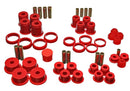 Energy Suspension 84-01 Jeep Cherokee/Wagoneer/Comanche Red Hyper-Flex Master Bushing Set-1