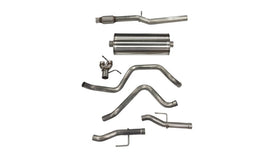 Corsa 2019-2025 Chevy Silverado 5.3L Crew Cab 3in Cat-Back Dual Rear Exit w/ Polished Tip