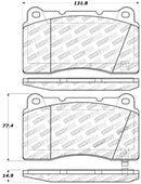 StopTech Performance 04-07 STi / 03-06 Evo / 08-10 Evo / 10+ Camaro Front Brake Pads-1