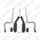 MBRP 11-14 Ford Mustang GT 5.0L 3in Cat Back Dual Split Rear Street Version 4in Tips - Black-4