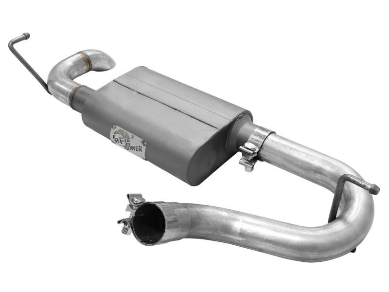 aFe Scorpion Exhaust System Axle Back Aluminized Hi-Tuck 07-17 Jeep Wrangler JK V6 3.6/3.8L - 0