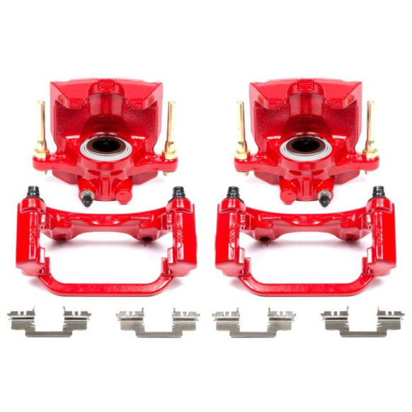 Power Stop 07-16 Cadillac Escalade Rear Red Calipers w/Brackets - Pair