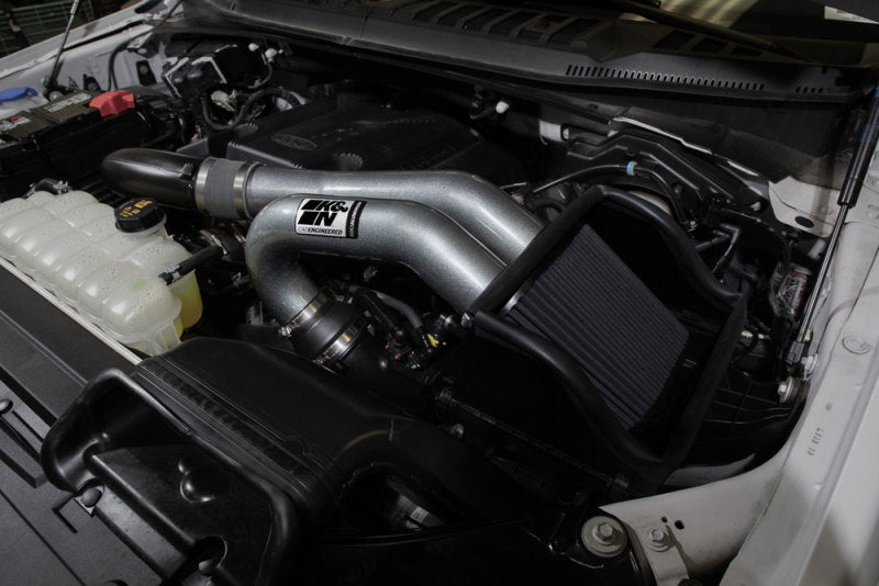 K&N 15-23 Ford F-150 (Incl. Raptor) 2.7L/3.5L V6 Performance Air Intake System - 0