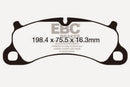 EBC 12-15 Porsche 911 (991) (Cast Iron Rotor only) 3.8 Carrera S Redstuff Front Brake Pads-1