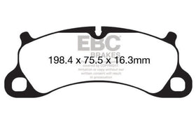 EBC 12-15 Porsche 911 (991) (Cast Iron Rotor only) 3.8 Carrera S Redstuff Front Brake Pads - 0