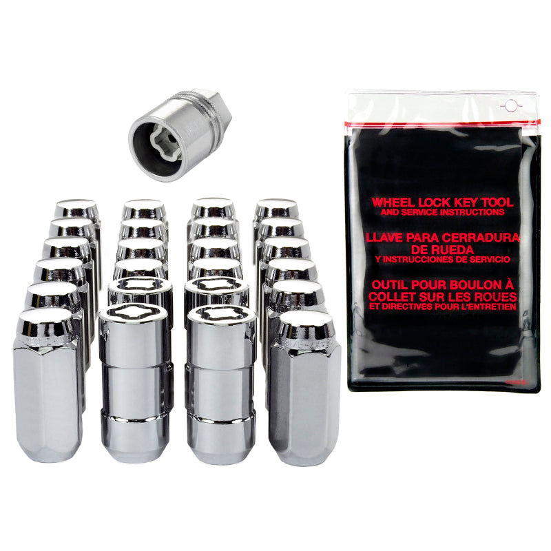 McGard 6 Lug Hex Install Kit w/Locks (Cone Seat Nut) M14X1.5 / 22mm Hex / 1.945in. Length - Chrome