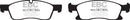 EBC 11+ Dodge Durango 3.6 Greenstuff Front Brake Pads-1