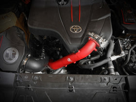 aFe BladeRunner Red 2-3/4in Aluminum Charge Pipe 2021 Toyota Supra GR (A90) I4-2.0L (t) B48 - 0