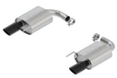 Borla Atak S Rear Section 15-17 Ford Mustang GT 5.0L V8 MT/AT 2.5in pipe 4in tip (Black Chrome)-1