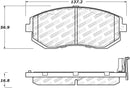 StopTech Performance 13 Scion FR-S / 13 Subaru BRZ Front Brake Pads-4