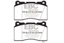 EBC 09+ Hyundai Genesis Coupe 2.0 Turbo (Brembo) Yellowstuff Front Brake Pads-1