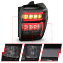ANZO 2014-2020 Toyota 4Runner T.L Black Housing Smoke Lens Red Light Bar W/Sequential-4