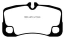 EBC 09-12 Porsche 911 (997) (Cast Iron Rotor only) 3.6 Carrera 2 Redstuff Rear Brake Pads-1