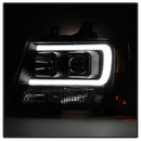 Spyder 07-14 Chevy Suburban/1500/2500/Tahoe V2 Projector Headlights Blk PRO-YD-CSUB07V2-DRL-BK-5