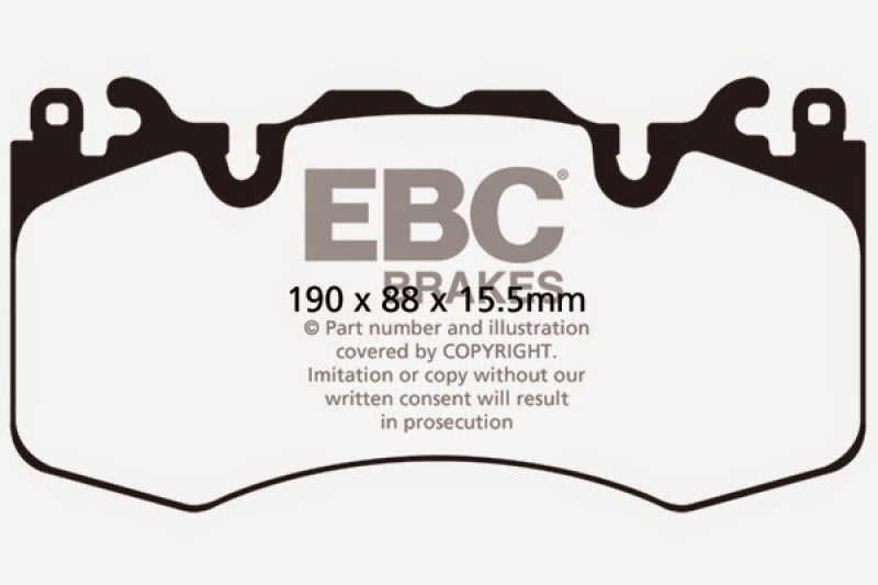 EBC 13+ Land Rover Range Rover 3.0 Supercharged Extra Duty Front Brake Pads - 0