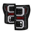 Spyder 07-13 Toyota Tundra V2 Light Bar LED Tail Lights - Black ALT-YD-TTU07V2-LB-BK-1