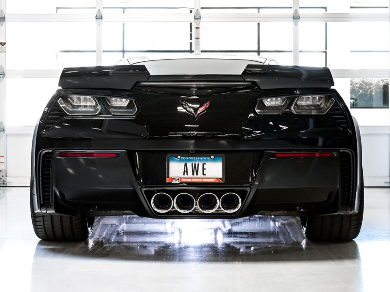 AWE Tuning 14-19 Chevy Corvette C7 Z06/ZR1 (w/AFM) Track Edition Axle-Back Exhaust w/Chrome Tips - 0