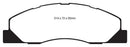 EBC 09-11 Dodge Ram 2500 Pick-up 5.7 2WD/4WD Yellowstuff Front Brake Pads-7