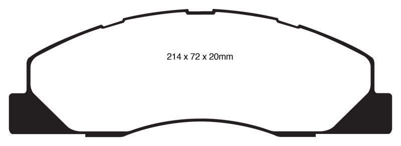 EBC 09-11 Dodge Ram 2500 Pick-up 5.7 2WD/4WD Greenstuff Front Brake Pads