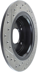 StopTech 09-10 Acura TSX / 08-10 Honda Accord Coupe/05-10 Sedan Left Rear Slotted & Drilled Rotor-4