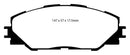 EBC 06-08 Toyota RAV 4 2.4 (3rd Row Seats) Greenstuff Front Brake Pads-7