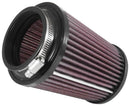 K&N Universal Rubber Filter 3in Flg 4-1/2inch OD B / 2-1/4inch H - Black Top-1