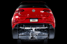 AWE Tuning MK7.5 Golf R SwitchPath Exhaust w/Diamond Black Tips 102mm - 0