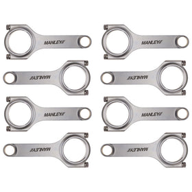 Manley Chevy Small Block LS Series 6.125in H Beam Connecting Rod Set - 0