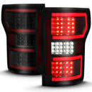ANZO 18-19 Ford F-150 LED Taillight Black Housing Clear Lens Red Light Bar W/Sequential-4