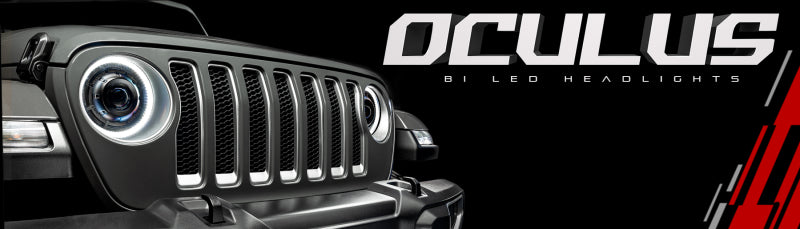 Oracle Oculus Bi-LED Projector Headlights for Jeep JL/Gladiator JT - Graphite Metallic - 5500K - 0