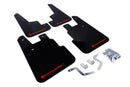 Rally Armor 14-18 Subaru Forester Black Mud Flap w/ Red Logo-1