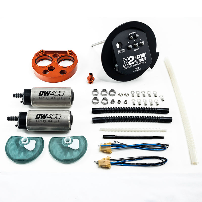 DeatschWerks 11-19 Ford Mustang X2 Series Fuel Pump Module w/Dual DW400 Pumps - 0