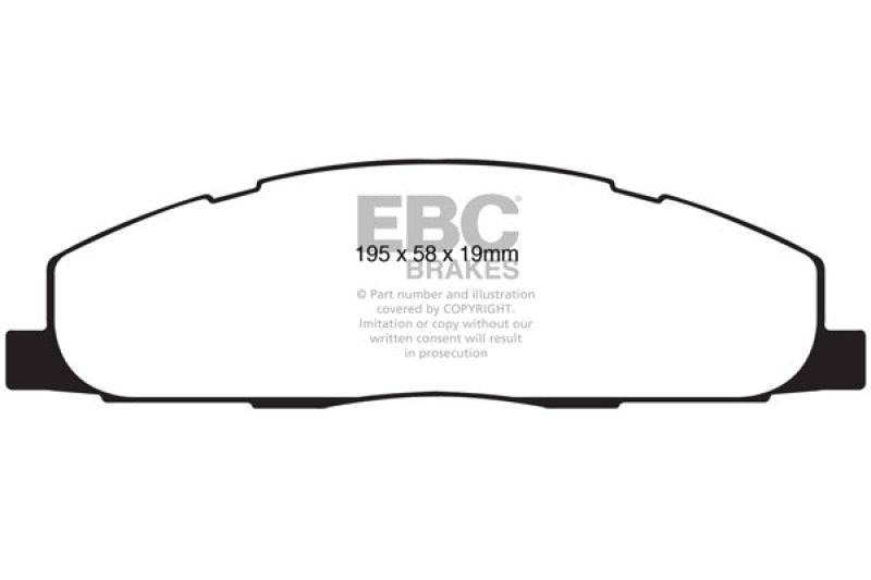 EBC 09-11 Dodge Ram 2500 Pick-up 5.7 2WD/4WD Extra Duty Rear Brake Pads