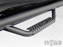 N-Fab Nerf Step 01-04 Toyota Tacoma Double Cab 5ft Bed - Tex. Black - W2W - 3in-5