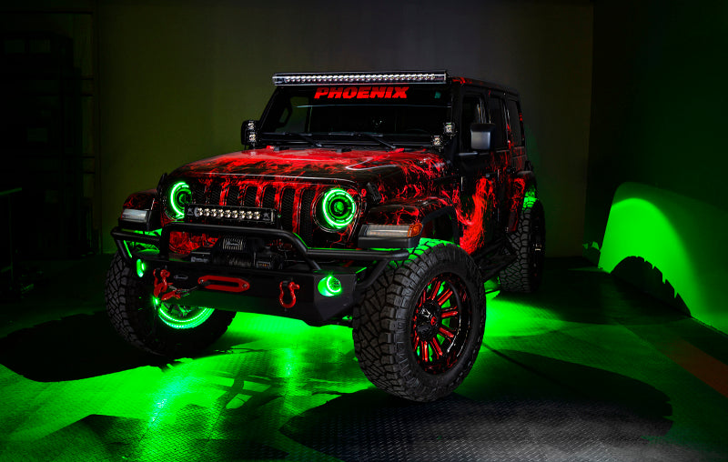 Oracle Jeep Wrangler JK/JL/JT High Performance W LED Fog Lights - ColorSHIFT - Dynamic - 0