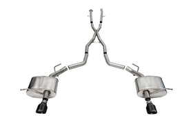 Corsa 2011-2025 Dodge Durango Xtreme 2.5in Cat-Back Dual Rear Exit w/ Single 4.5in Black PVD Tips
